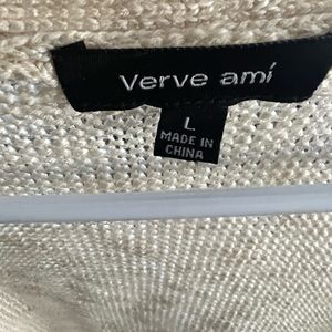 Cream, Black and Burnt Orange Print Sweater